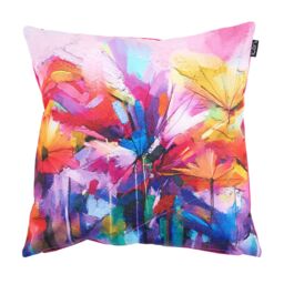 icon Indoor & Outdoor Waterproof Cushion, Pink & Oil Painting Print (4-Pack) - Size: 43 cm x 43 cm - thumbnail 2