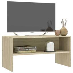 Berkfield Home TV Cabinet Sonoma Oak 80x40x40 cm Engineered Wood in Light Oak - Size: 80 x 40 x 40 cm - thumbnail 3