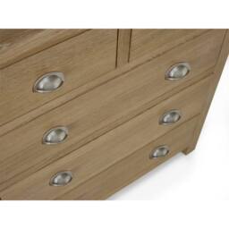 Cheshire Premium Hudson Limed Oak 3 + 2 Drawer Chest - Limed Oak in Brown - thumbnail 9