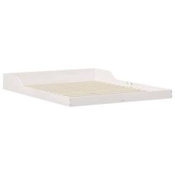 Berkfield Home White 140 x 220 cm Wood - thumbnail 1