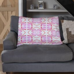 Benjamin Tate Design Orange Sublime Boho Chic Summer Design Blanket in Natural - Size: 120 cm x 150 cm - thumbnail 2