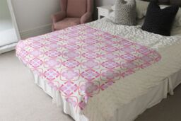 Benjamin Tate Design Orange Sublime Boho Chic Summer Design Blanket in Natural - Size: 120 cm x 150 cm - thumbnail 3
