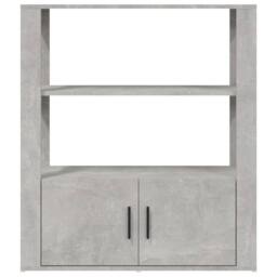 Berkfield Home Sideboard Concrete Grey 80x30x90 cm Engineered Wood - Size: 80 x 30 x 90 cm - thumbnail 6