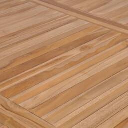 Berkfield Home Garden Table 200x100x77 cm Solid Teak Wood in Brown - Size: 200 x 100 x 77 cm - thumbnail 4