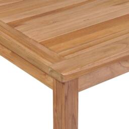 Berkfield Home Garden Table 200x100x77 cm Solid Teak Wood in Brown - Size: 200 x 100 x 77 cm - thumbnail 5