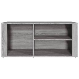 Berkfield Home Shoe Cabinet Grey Sonoma 100x35x45 cm Engineered Wood - Size: 100 x 35 x 45 cm - thumbnail 5