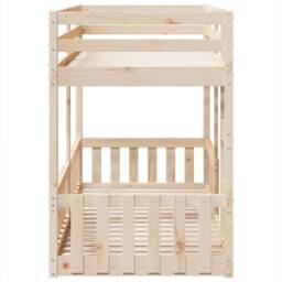 Berkfield Home Bunk Bed 90x200 cm Solid Wood Pine in Light Tan - thumbnail 6