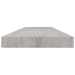 Berkfield Home Floating Wall Shelves 2 pcs Concrete Grey 120x23.5x3.8 cm MDF - thumbnail 6