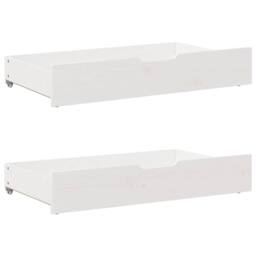 Berkfield Home Bed Frame without Mattress White 150x200 cm King Size Solid Wood Pine - thumbnail 6