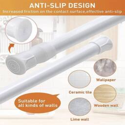 SPETLEK Extendable Spring Loaded Net Rods 60-110cm in White - Size: 1 - thumbnail 4