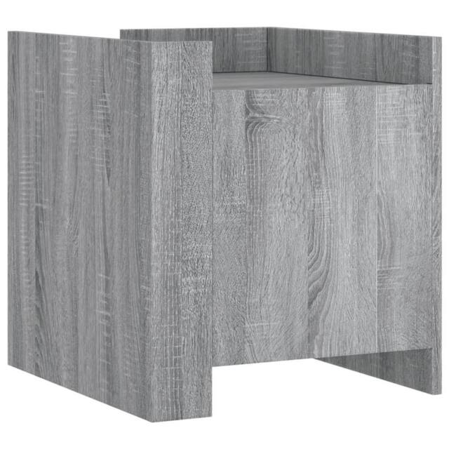 Berkfield Home Bedside Cabinet Grey Sonoma 45x50x50 cm Engineered Wood - Size: 45 x 50 x 50 cm - image 1