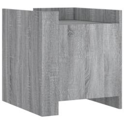 Berkfield Home Bedside Cabinet Grey Sonoma 45x50x50 cm Engineered Wood - Size: 45 x 50 x 50 cm - thumbnail 1
