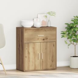 Berkfield Home Sideboard Artisan oak 60 x 31 x 70 cm Engineered wood in Brown - thumbnail 4