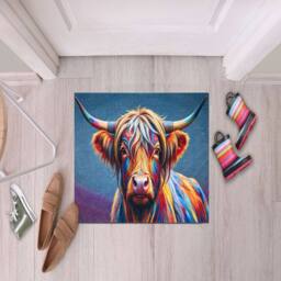 The Rug Shop UK Multi Modern Animal Easy to Clean Mat - Size: 50 cm x 75 cm - thumbnail 2
