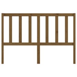 Berkfield Home Bed Headboard Honey Brown 146x4x100 cm Solid Wood Pine - Size: 146 x 4 x 100 cm - thumbnail 4