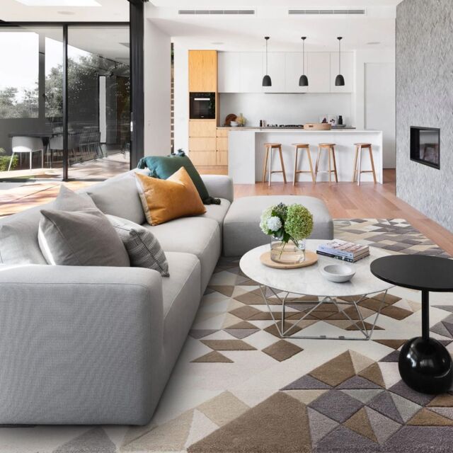The Rug Shop UK Multi Modern Handmade Easy to clean Geometric Geometric Area Rug - Size: 120 cm x 170 cm - image 1