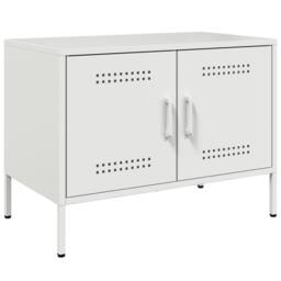 Berkfield Home TV Cabinet White 68x39x50.5 cm Steel