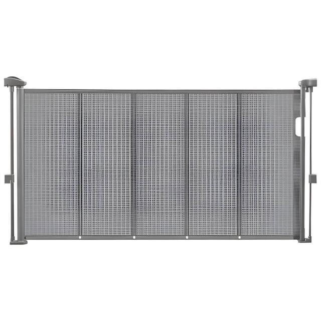 Ferand Retractable Baby Gate 870 mm Tall Extends up to 1400 mm Wide in Grey - image 1