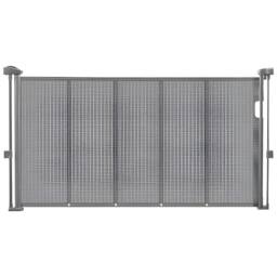 Ferand Retractable Baby Gate 870 mm Tall Extends up to 1400 mm Wide in Grey - thumbnail 1