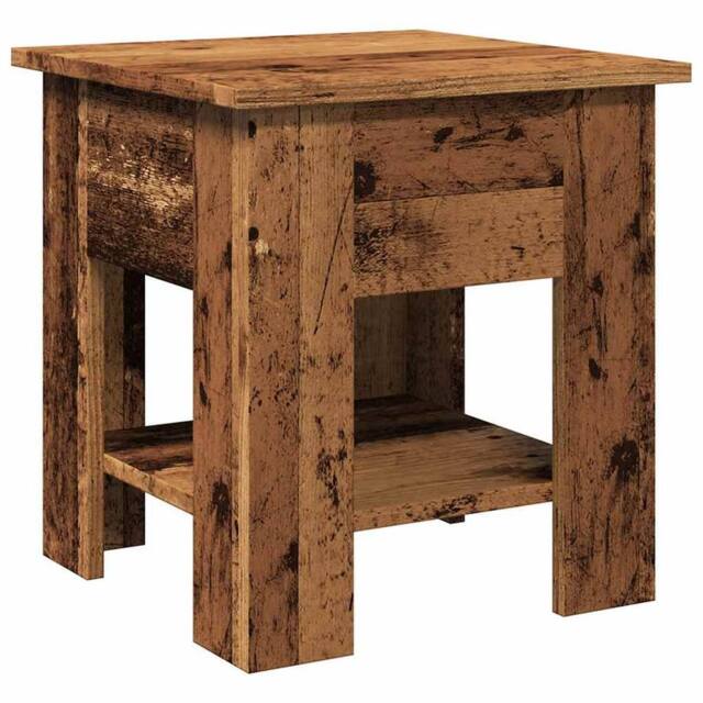 Berkfield Home Coffee Table Old Wood 40x40x42 cm Engineered Wood in Brown - Size: 40 x 40 x 42 cm - image 1
