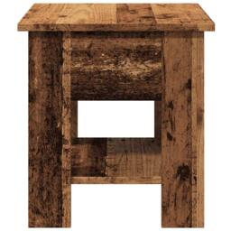Berkfield Home Coffee Table Old Wood 40x40x42 cm Engineered Wood in Brown - Size: 40 x 40 x 42 cm - thumbnail 5