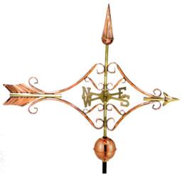 Good Directions Farmhouse Copper Victorian Arrow Weathervane - H109 x W82 x L44 cm