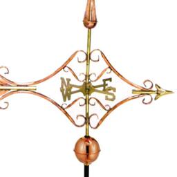 Good Directions Farmhouse Copper Victorian Arrow Weathervane - H109 x W82 x L44 cm - thumbnail 2