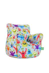 Bean Lazy Cotton Grey Monsters Bean Bag Arm Chair with Beans Child / Teen size in Light Grey - Size: Large - thumbnail 2