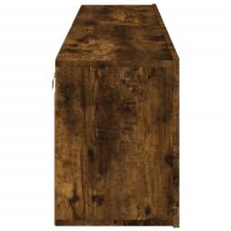 Berkfield Home TV Cabinets Wall-mounted 2 pcs Smoked Oak 80x30x41 cm in Brown - Size: 80 x 30 x 41 cm - thumbnail 8