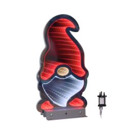 Samuel Alexander 30cm LED Infinity Christmas Gonk Decoration with Red Hat & Metal Base - thumbnail 7