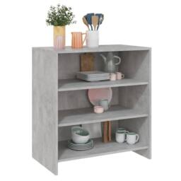 Berkfield Home Sideboard Concrete Grey 70x40.5x75 cm Engineered Wood - thumbnail 4