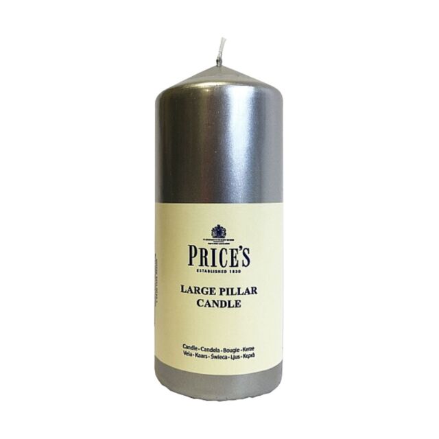 Prices Pillar Candle Silver 6 - image 1
