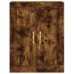 Berkfield Home Wall Mounted Cabinets 2 pcs Smoked Oak Engineered Wood in Brown - thumbnail 6