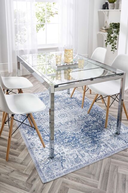 Origin Washable Garda Rug 160X230 in Blue - Size: 160 cm x 230 cm
