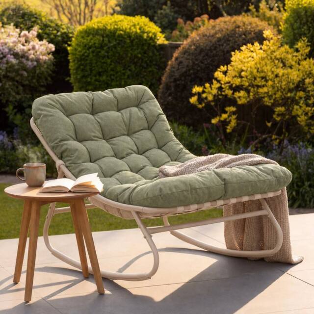 Artemis Home Softrock Outdoor Rocking Chair in Green - image 1