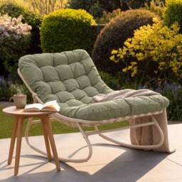 Artemis Home Softrock Outdoor Rocking Chair in Green