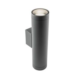 CGC Lighting 'Lucas' Dark Grey Anthracite Extra Long GU10 Double Up & Down Outdoor Wall Light Spotlight IP44 Aluminium - thumbnail 5