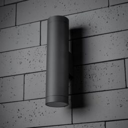 CGC Lighting 'Lucas' Dark Grey Anthracite Extra Long GU10 Double Up & Down Outdoor Wall Light Spotlight IP44 Aluminium - thumbnail 4