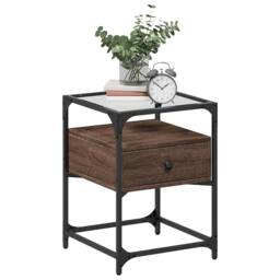 Berkfield Home Bedside Cabinets 2 pcs Brown Oak 40x40x55 cm Engineered Wood - Size: 40 x 40 x 55 cm - thumbnail 3