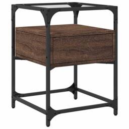 Berkfield Home Bedside Cabinets 2 pcs Brown Oak 40x40x55 cm Engineered Wood - Size: 40 x 40 x 55 cm - thumbnail 7