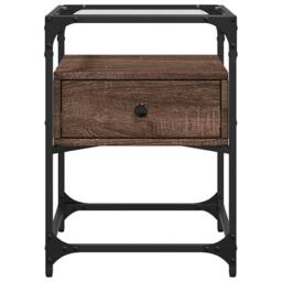 Berkfield Home Bedside Cabinets 2 pcs Brown Oak 40x40x55 cm Engineered Wood - Size: 40 x 40 x 55 cm - thumbnail 4