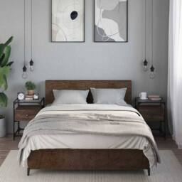 Berkfield Home Bedside Cabinets 2 pcs Brown Oak 40x40x55 cm Engineered Wood - Size: 40 x 40 x 55 cm - thumbnail 2