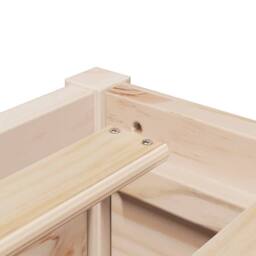 Berkfield Home Bed Frame without Mattress 75x190 cm Small Single Solid Wood Pine in Light Tan - thumbnail 7