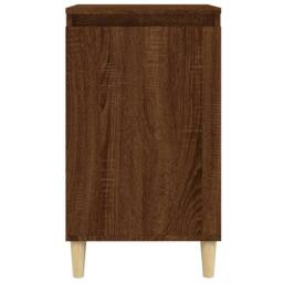 Berkfield Home Classic Bedside Cabinet Brown Oak 40x35x70 cm Engineered Wood - Size: 40 x 35 x 70 cm - thumbnail 5