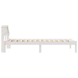 Berkfield Home with LED Strip Lights with Headboard White 90 x 190 cm Solid pine wood - thumbnail 5