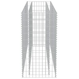 Berkfield Home Gabion Raised Bed Galvanised Steel 180x50x100 cm in Silver - Size: 180 x 50 x 100 cm - thumbnail 6