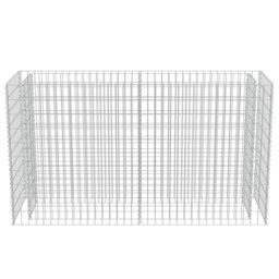 Berkfield Home Gabion Raised Bed Galvanised Steel 180x50x100 cm in Silver - Size: 180 x 50 x 100 cm - thumbnail 5