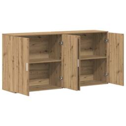 Berkfield Home Sideboards 2 pcs Artisan Oak 79x38x80 cm Engineered Wood in Brown - Size: 79 x 38 x 80 cm - thumbnail 5