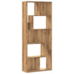 Berkfield Home Bookcase Artisan Oak 67x24x161 cm Engineered Wood in Brown - Size: 67 x 24 x 161 cm - thumbnail 2