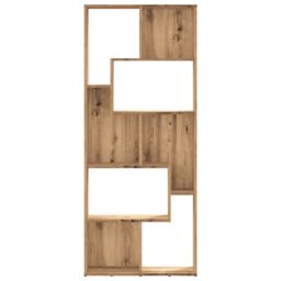 Berkfield Home Bookcase Artisan Oak 67x24x161 cm Engineered Wood in Brown - Size: 67 x 24 x 161 cm - thumbnail 5